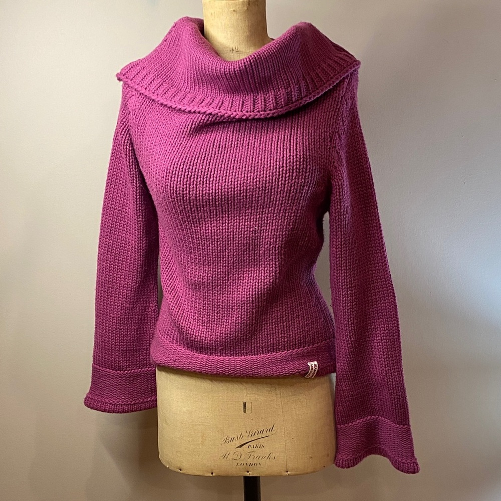 Magenta Wool-Blend Knit Sweater (Bell Sleeves!) 🩷🌸